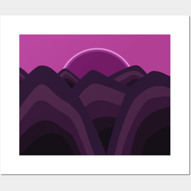 Mountain Range Wall Art by Obstinate and Literate